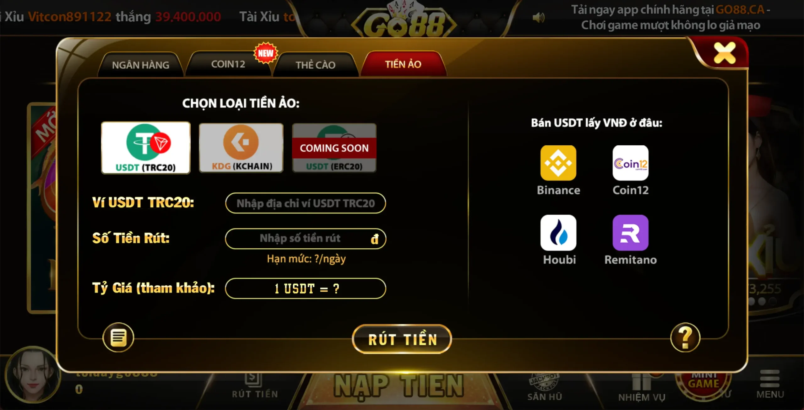 FAQ - Câu hỏi thường gặp khi rút tiền go88