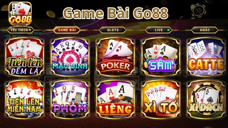 Top game bài đổi thưởng uy tín trong sảnh game bài Go88