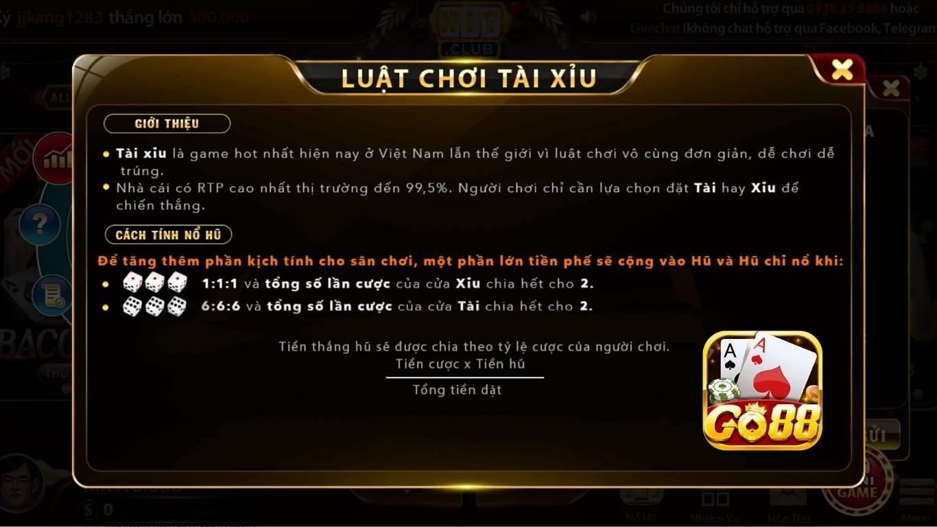 Hướng dẫn anh em cách chơi chơi Nổ hũ tài xỉu Go88 Hướng dẫn anh em cách chơi chơi Nổ hũ tài xỉu Go88